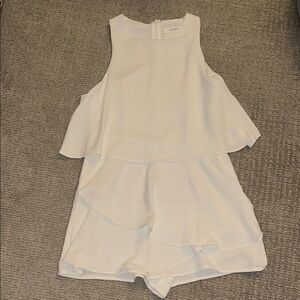 Elegant White Layered Dress